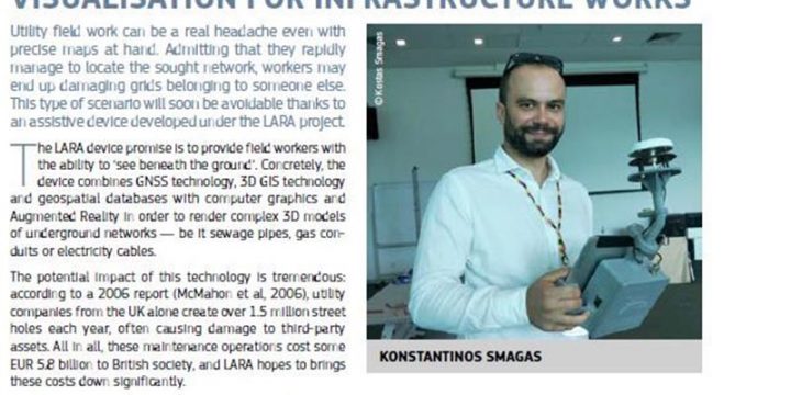 Galileo applications: what lies ahead – Presentation of LARA project at the February 2017 issue of research*eu results magazine